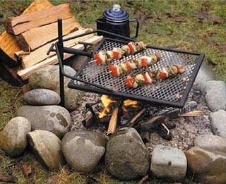 Photo of delicious food outdoors